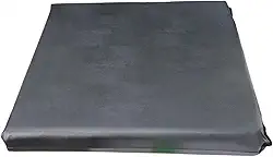 Almofada Assento Estofado para cadeira de rodas espuma quadrada revestida em courvin impermeavel 44x42x5