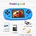 Beijue 16 Bit Handheld Games for Kids Adults 3.0'' Large Screen Preloaded 100 HD Classic Retro Video Games USB Rechargeable Seniors Electronic Game Player Birthday Xmas Present (Blue)