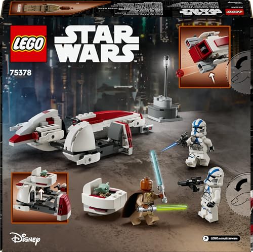 Star Wars La Fuga del BARC Speeder, Giocattolo da Costruire dal Film The Mandalorian, Giochi per Bambini da 8 Anni con il Personaggio di Grogu (Baby Yoda) e la Minifigure di Kelleran Beq 75378 - Lego - Immagine 12