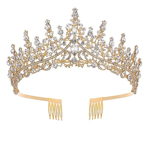 Layhou Accessoires de décoration de fête d'anniversaire Reine Couronne