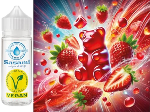 Oursons gélifiés fraise concentré Sasami : arôme 100 ml certifié 100% vegan