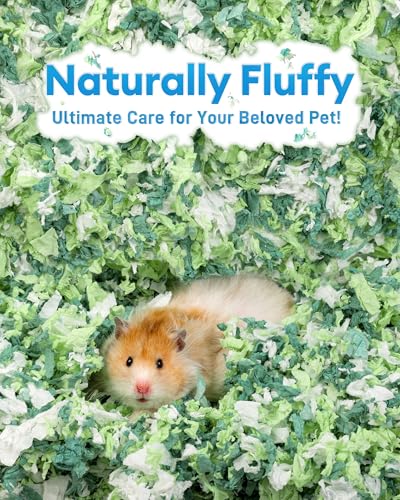 BUCATSTATE Hamster Bedding 15L, 99% Dust-Free Guinea Pig Paper Bedding Odor Control Paper Bedding, Cozy Small Animal Bedding for Rabbit Rat Syrian Dwarf Hamsters Gerbils (Green) - Image 5