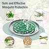 20 Pack Natural Mosquito Repellent Coils, Plant-Based Cintronella Long-Lasting Protection, DEET-Free Mosquito Repellent, Safe for Patio, Camping, Backyard, and Poolside Use, 1 Holder 2 Stands #1