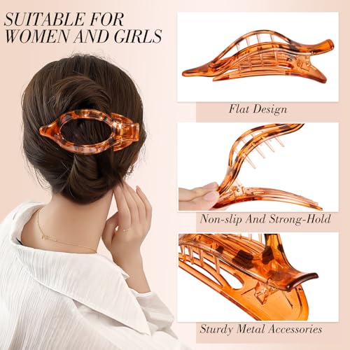 Pinzas para cabello plano 8 piezas para mujeres miniatura 4