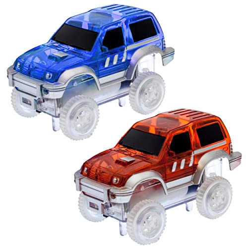 Picassotiles 2Pcs Magnetic Toy Car Set Highly Detailed Compatible With Magnet Race Track Stem Truck Replacement Accessories Educational Construction Building Kits For Toddlers Boys & Girls Ages 3+ #TOP7
