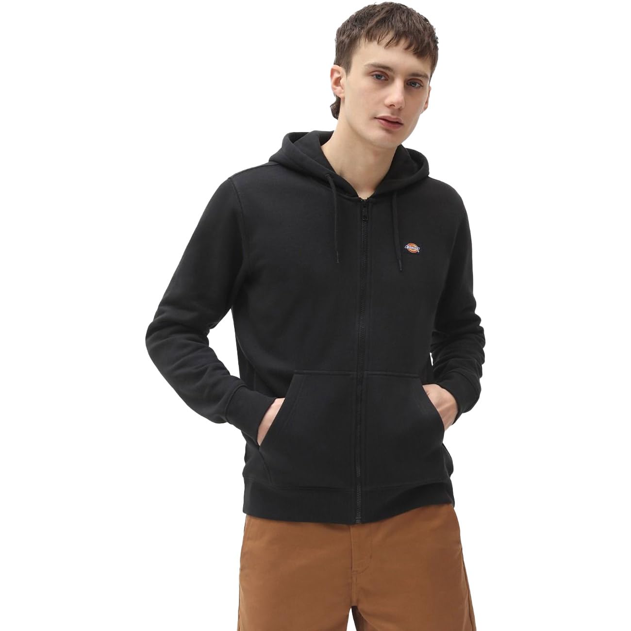 FELPA Uomo DICKIES OAKPORT ZIP HOODIE - DK0A4XD3 BLACK