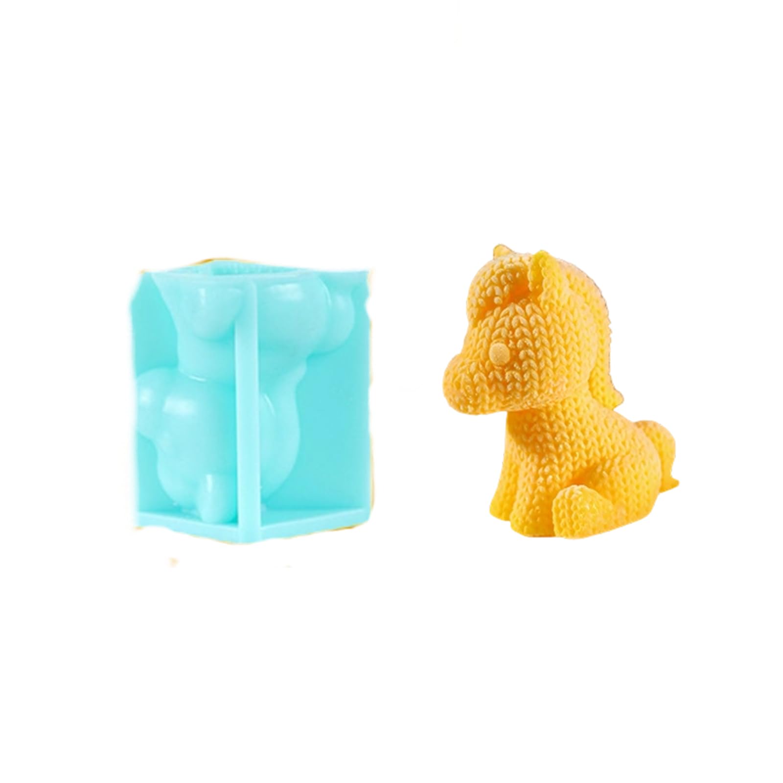 NVOQILIN Horse Shape Silicone Multipurpose for Resin Casting Soap Gypsum Figurine Small Horse Elastomer Cast
