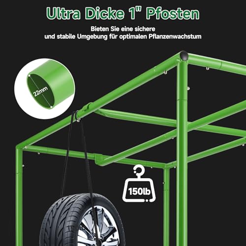 Grow Zelt Klein für Hydrokultur Anzuchtsystem, Grow Box mit Hochreflektierendem Mylar Gewächshaus (Schwarz 45 x 80 x 80 cm)