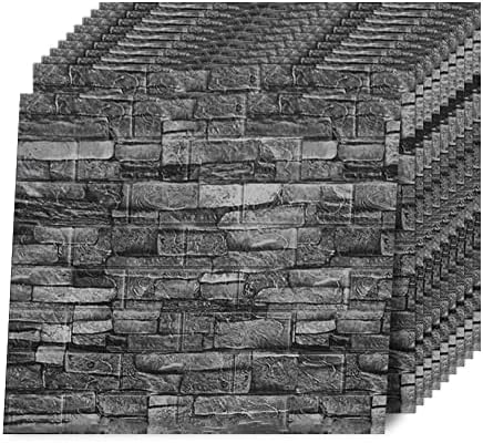30 Stück 3D Ziegelstein Tapete - Selbstklebende Wandpaneele, Wasserdicht, 42,95 Sq Ft Abdeckung