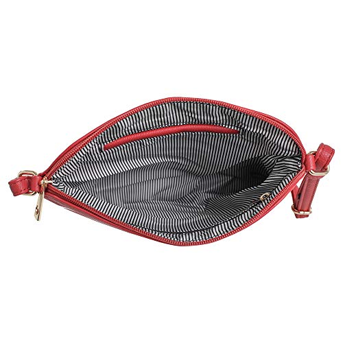 Image of SG SUGU Lightweight Medium Crossbody Bag Shoulder Bag with Tassel and Zipper Pocket