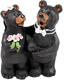 Slifka Sales Co. Wedding Bear Couple 3.5 x 2.5 x 4 Inch Resin
