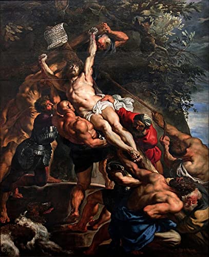 L'élévation de la croix de Rubens tableau sur toile moderne pour votre bureau de direction
