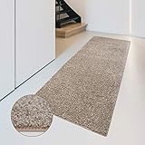 [page_title]-Carpet Studio Flauschig-weiche Haptik Teppichläufer 57x150cm, Wohnzimmer/Schlafzimmer/Küche/Flur, praktische Reinigung, per Hand fertiggestellt, Camel