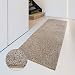 Produktbild Carpet Studio Flauschig-weiche Haptik Teppichläufer 67x180cm, Wohnzimmer/Schlafzimmer/Küche/Flur, praktische Reinigung, per Hand fertiggestellt, Camel