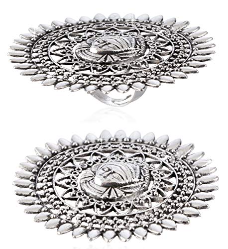 Women's Goddess Durga Ma Pendant Necklace with Earrings & Ring Set