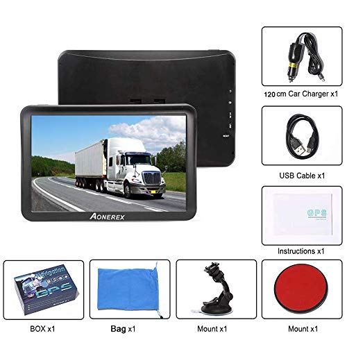 GPS Navi Navigation für Auto LKW PKW Aonerex 9 Zoll Navigationsgerät mit Sonnenschirm POI Sprachführung… - Image 8