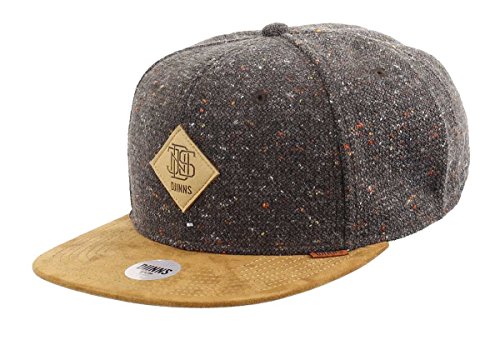 DJINNS - Spotted Wool Piqué (brown) - Snapback Cap...