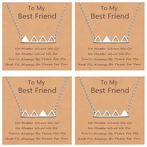 CheersLife Friendship Triangle Necklaces Set Cover