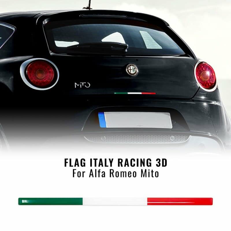 4R Quattroerre.it Stripe Striscia Adesiva 3D Tricolore Italia per Estrattore