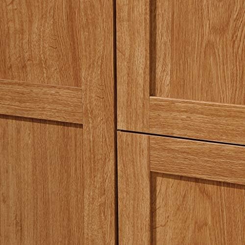 Sauder Storage Cabinet, Highland Oak Finish