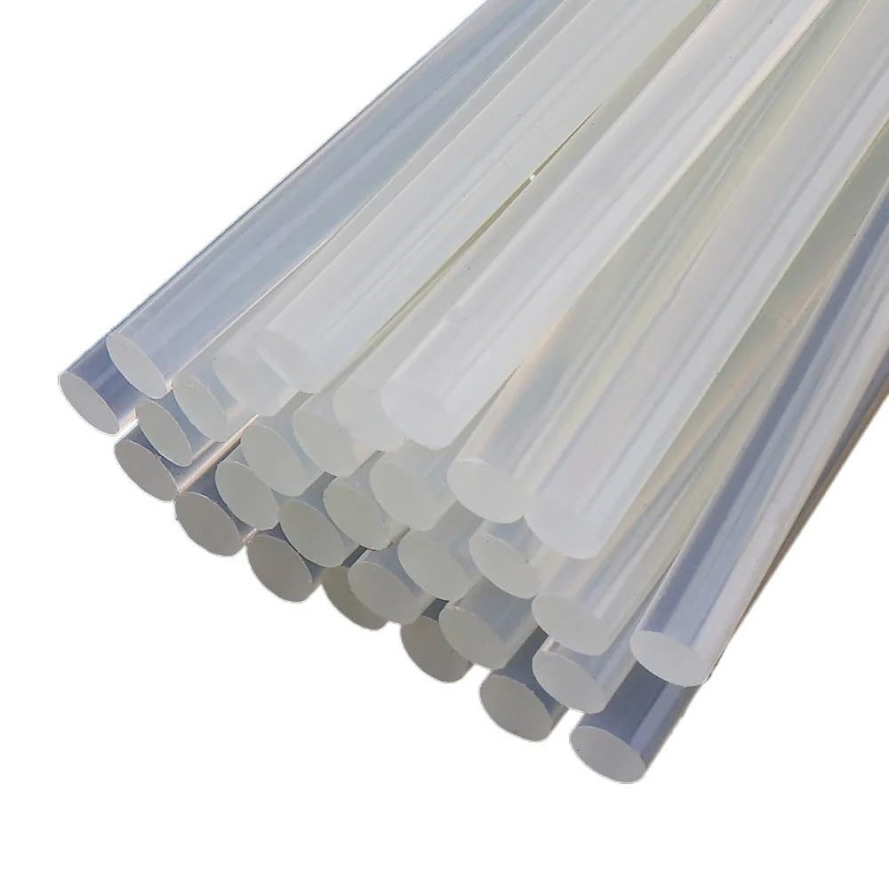 Colla A Caldo 7mm 5-100 pz Trasparente Hot Melt Colla Stick 7mm/11mm Forte Visco Strumenti Domestici for Pistola for Colla Elettrica Mestiere album di riparazione Colla A Caldo Ricariche(11mmx190mm,50