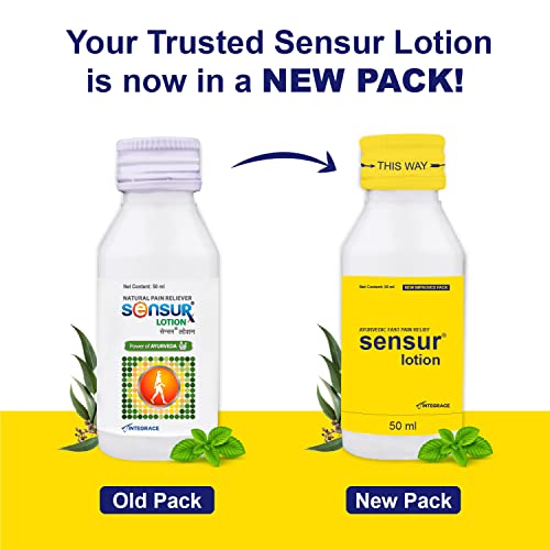 Image of Sensur Natural and Ayurvedic Pain Relief Lotion, 50ml (Pack of 3)