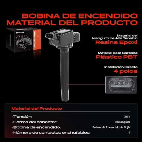 Bobinas de encendido de repuesto 90919C2008 para Auris E18 1.2 3
