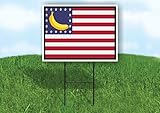 BANANA FLAG REPUBLIC 18 in x 24 in Yard Sign Road Sign with Stand, Double Sided