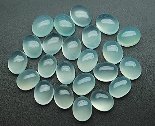Chalcédoine Aqua LKBEADS cabochon ovale pour sublimer vos bijoux bohèmes et tenues d'été