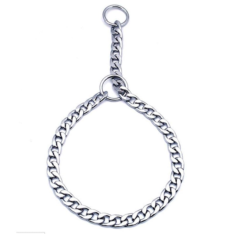 Coleira de Corrente para Treinamento de Cães em Aço Inoxidável SGODA, 55,88 cm, 3 mm (Pescoço Máx. 45,72 cm)