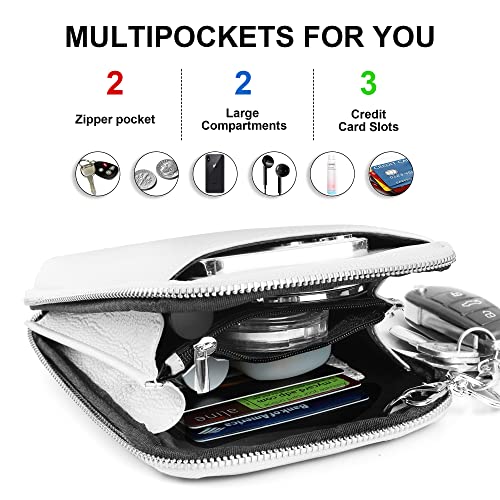 Image of befen Genuine Leather Crossbody Cell Phone Purse for Women, Small Zip Around RFID Blocking Crossbody Wallet Bags