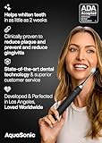 Aquasonic Black Series Ultra Whitening Toothbrush – ADA Accepted Electric Toothbrush- 8 Brush Heads & Travel Case – 40,000 VPM Electric Motor & Wireless Charging - 4 Modes w Smart Timer - Image 6