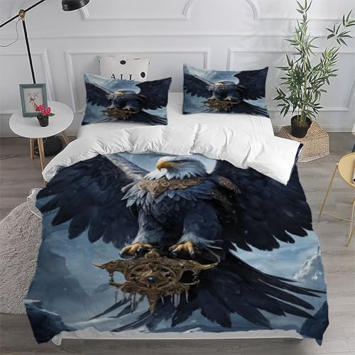 Linge de lit King animaux de la forêt motif 3D haute définition - 6