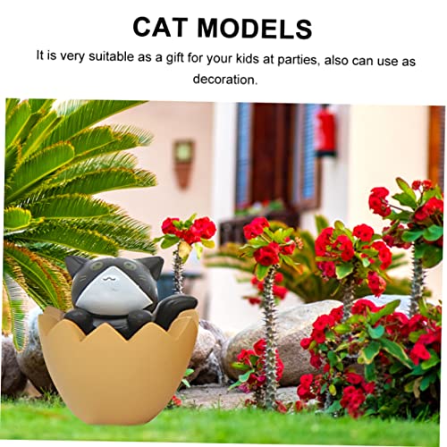 Hohopeti 4 Pçs Casca De Brinquedos De Gato Para Crianças Mini Brinquedos De Animais Decorações De Bo