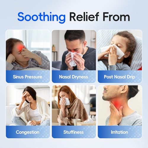 Image of Dual Powered Nasal Irrigation System Nasal Rinse & Wash (304ML) | Quick Relief of Nasal Discomfort with 30 Salt Packets, 2 Sets of Nose Pillows, Rechargeable, 2-Year Service Support