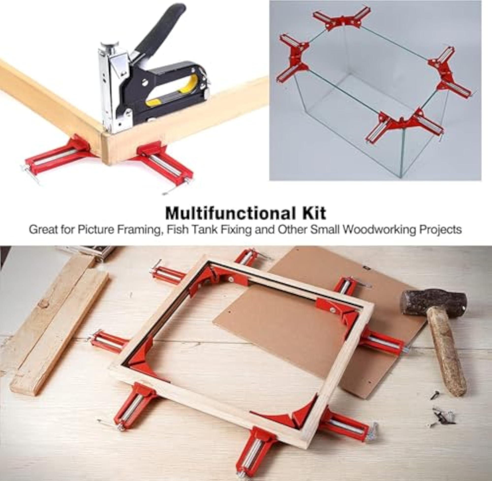 90 Degree Clamps, 4 Pieces Right Angle Carpenter Square