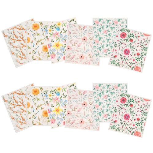 GeluEla 12 paños de cocina suecos para paños de cocina, trapos lavables, paño de limpieza reutilizable, paño absorbente para encimera de cocina, absorbente y de secado rápido, 7.67 x 6.8 pulgadas