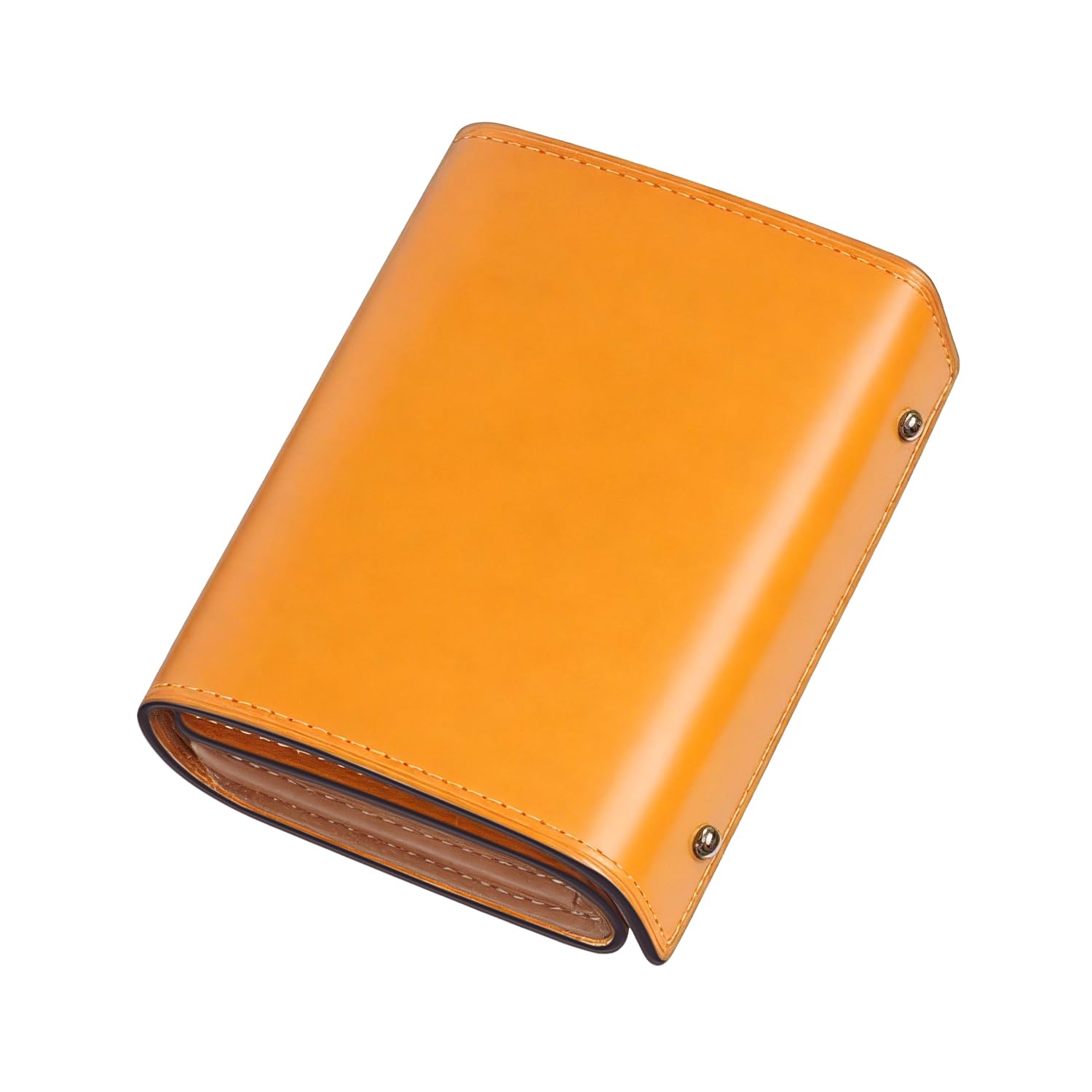 Men's 2-fold Wallet, Tochigi Leather, Genuine Leather, Large Capacity, Top-notch Wallet, Expertly Tailored, Mini Wallet, Compact, Simple, Cowhide Leather, Women's Wallet with Coin Purse, Unisex