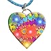 Tie Dye Heart Flashing Body Light Lapel Pins by Blinkee