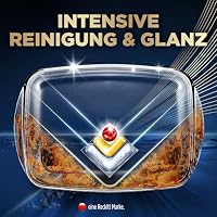 Finish Ultimate Plus Infinity Shine Citrus Spülmaschinentabs, Geschirrspültabs für intensive Reinigung gegen hartnäckige Flecken, starke Fettlösekraft und Glanz mit Schutzschild, 105 Caps – Ansicht 3