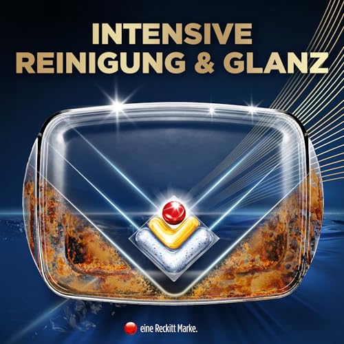 Finish Ultimate Plus Infinity Shine Citrus Spülmaschinentabs, Geschirrspültabs für intensive Reinigung gegen hartnäckige Flecken, starke Fettlösekraft und Glanz mit Schutzschild, 105 Caps