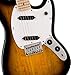 Fender Squier Sonic Mustang, Maple Fingerboard, SS Electric Guitar Bundle with Fender Tuner, Guitar Strap, Picks, and Austin Bazaar Instructional DVD - 2-Color Sunburst