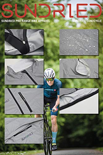 Sundried Ultra Reflective 360 degree Unisex Cycling Jacket Cycle Coat Hybrid Gilet Detachable Sleeves Men's and Women's - Image 4