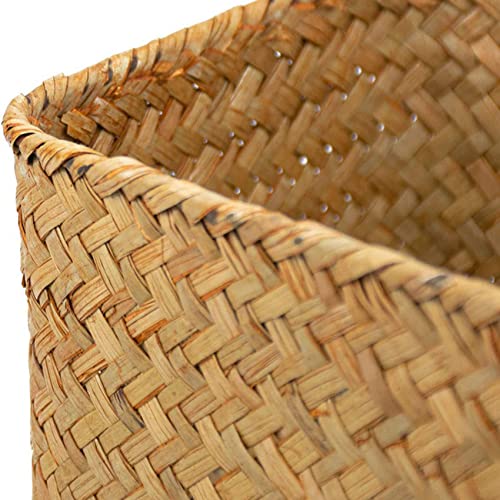 Panier de rangement jonc de mer | Paniers rotin fait main multisize x9