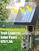 KJK 6W Trail Camera Solar Panels, Solar Battery Charger 12 Volt, Waterproof Hunting Accessory, Ideal for 24/7 Wildlife Monitoring, Compatible with All Wireless/Cellular Trail Cameras, 10000mAh Battery