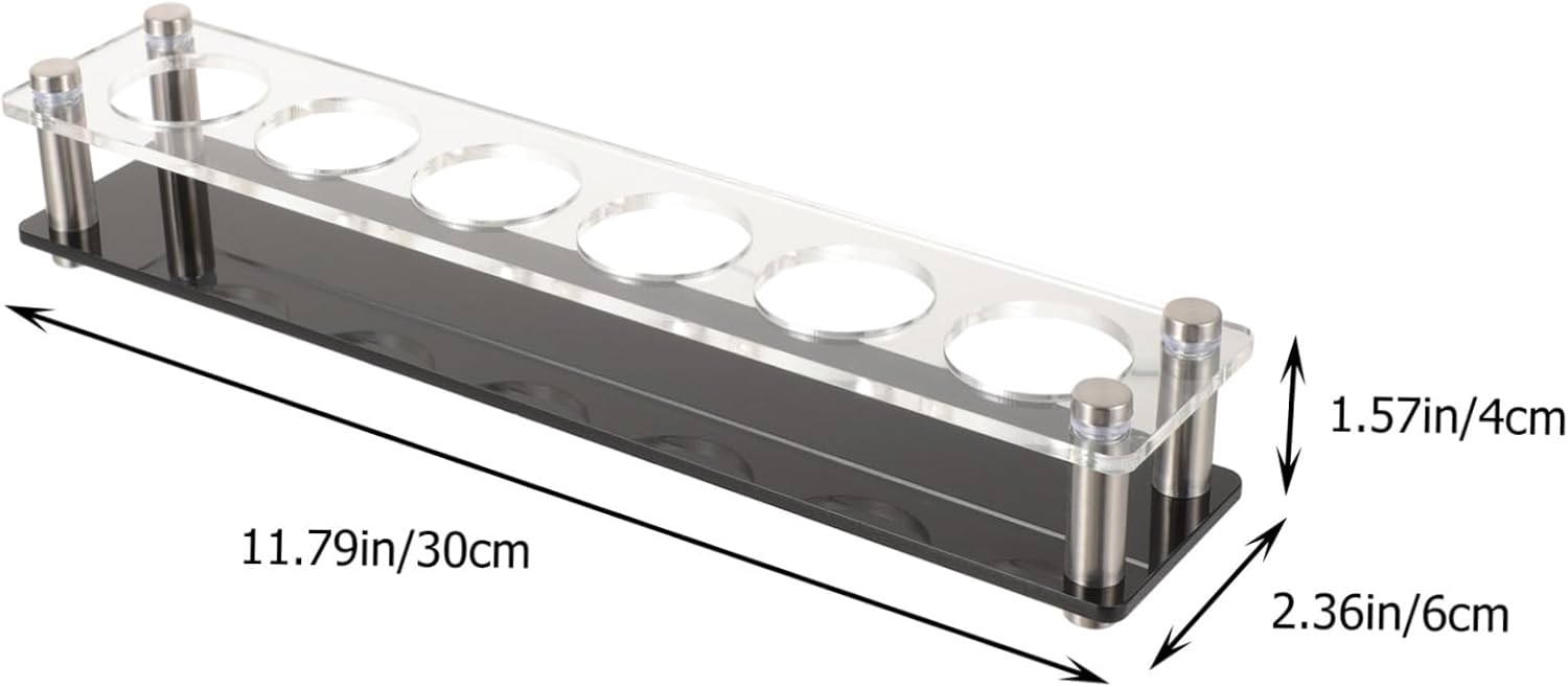 Acrylic Shot Glasses Tray Whiskey Cups Organizer for Home Parties Compact and Sturdy Shot Holder Stylish Display Stand for Festivals and Bars