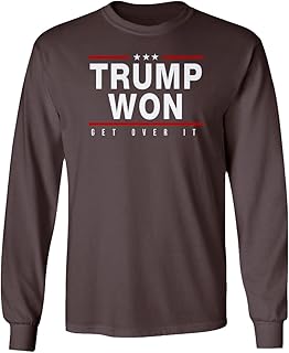 Trump Won Get Over It 2024 USA President Elections Long Sleeve T-Shirt