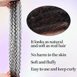 XIIMENALU Marley Twist Warkocze Afro Kinky Curly Cuban Twist Marley Twists Warkocze Plecione Syntetyczne Senegalskie Twist Warkocze do Włosów dla Kobiet (30#, 30,5 cm/6 szt.)