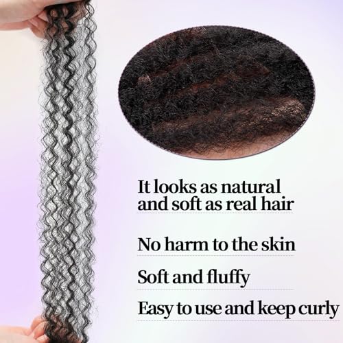 XIMENALU Marley Twist Braiding Hair Afro Kinky Curly Cuban Twist Hair Marley Twists Crochet Braids Synthetic Senegalese Twists Crochet Hair Extensions for Women (T30# - Image 4