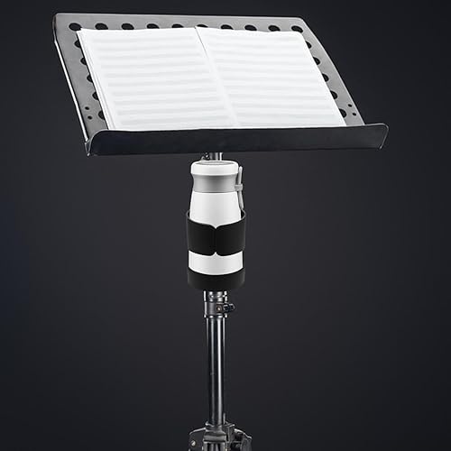 Miniatura 5 de KICHOUSE Mic Stand Drink Cup Holder Clamp-On Water Bottle Holder Attachment - Music Stand Accessory Base - Stage Equipment and Instrument Parts